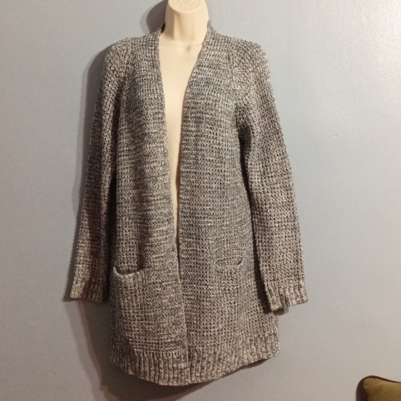 Pink clover women's gray with green blends cardigan size large - Picture 8 of 17
